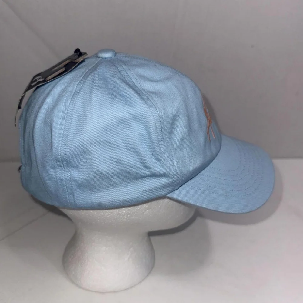 NWT Girl's Under Armour Sky Blue Cap with Peach Embroidery
